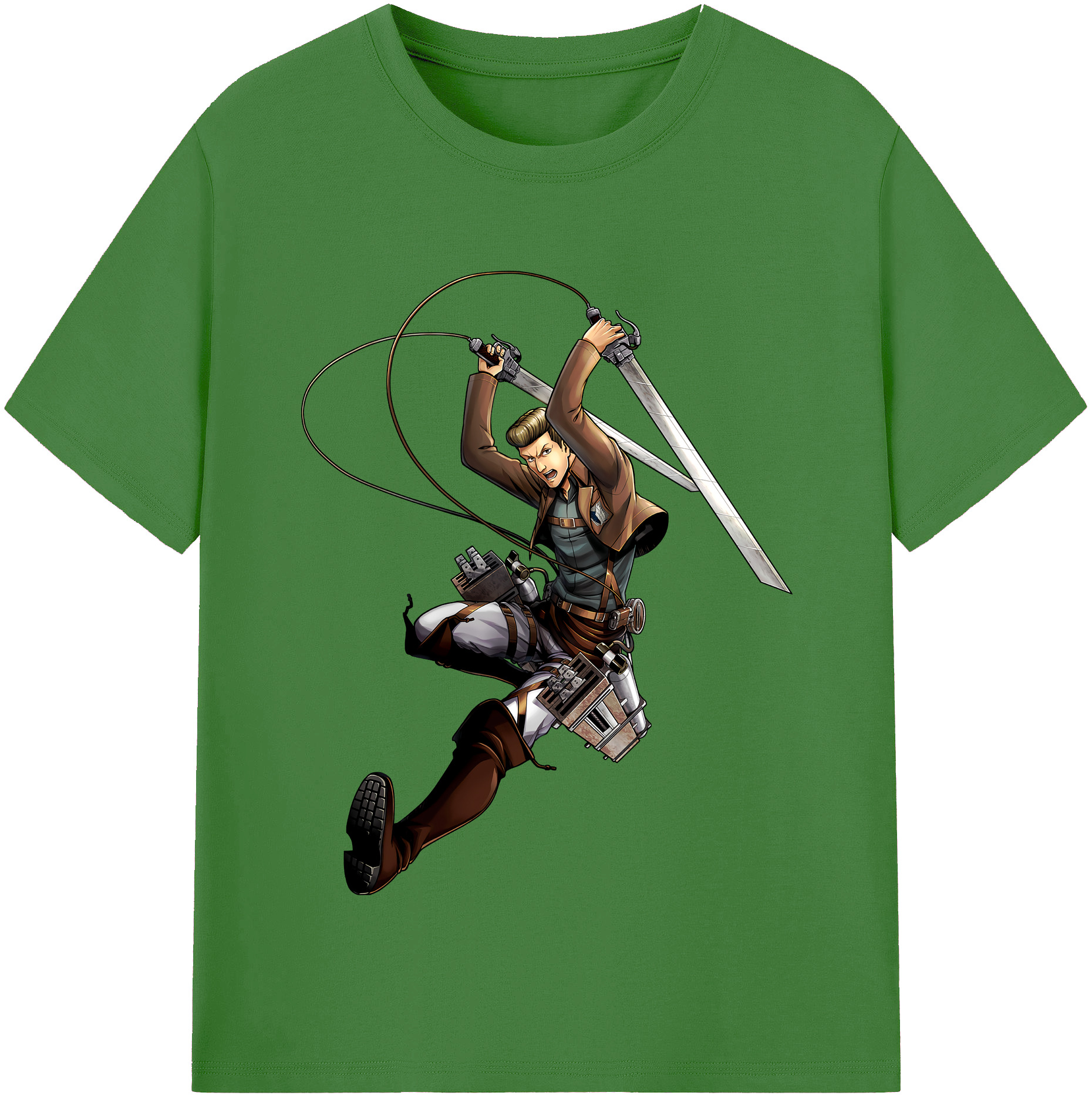 （画像用） 進撃の巨人 Attack on Titan レディースカジュアルプリントTシャツ（綿100％）